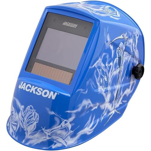 Jackson Safety Premium Graphic Welding Hood with ADF - Ultra Lightweight Auto Darkening Welding Helmet - ANSI Z87.1 (Multiple Styles)