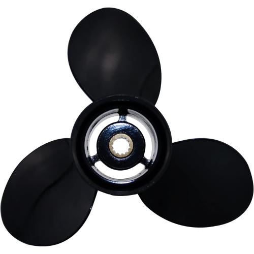 CAPTAIN Aluminum Outboard Propeller Fit Evinrude/Johnson Engines 8-15HP 13Tooth Spline RH