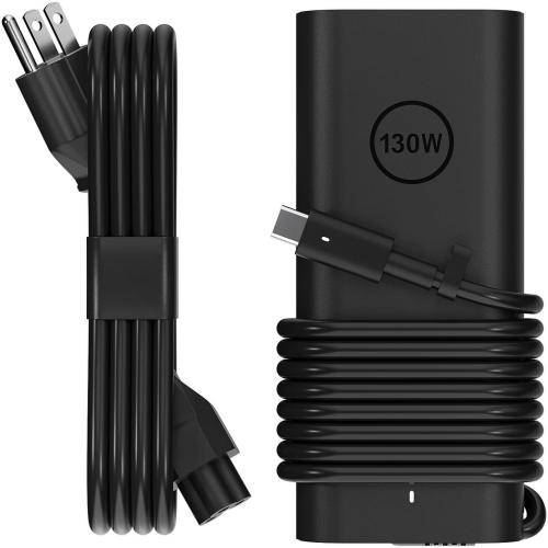 AC Adapter 130W USB C Laptop Charger for Dell - Fast Charging Power Supply Compatible with Dell XPS 15/17, Precision 5000/3000 Series, Latitude 9000/7000/5000 Series