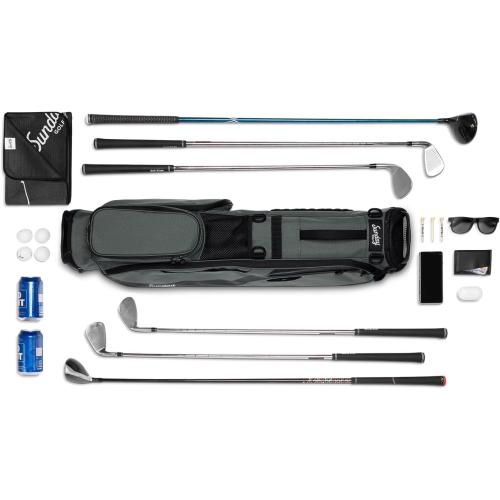 Sunday Golf El Camino Bag - Lightweight Golf Stand Bag with Strap | 3.9 pounds, Easy to Carry, For Driving Range, Par 3 and Standard Courses