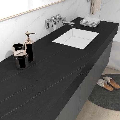 Decotalk 30x400 Black Marble Contact Paper, Countertop Contact Paper Black, Black Countertop Marble Contact Paper Peel and Stick, Black Marble Wallpaper Removable, Marble Contact Paper for Kitchen