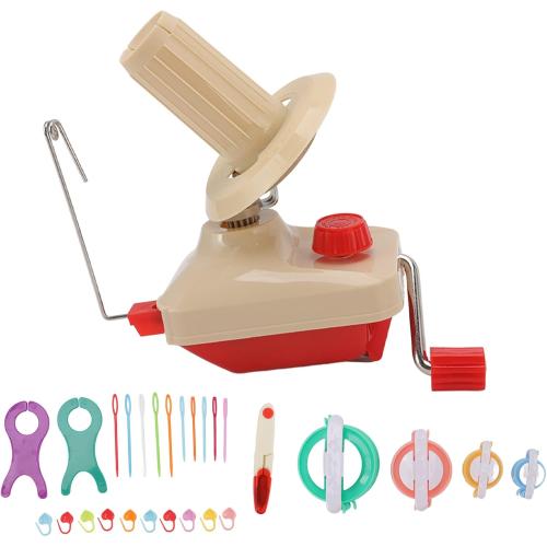 28pcs Yarn Ball Winder Set, Convenient Ball Winder for Yarn, Hand Operated Yarn Ball Winder, Easy Installation, for Yarn Storage with Knitting Accessories