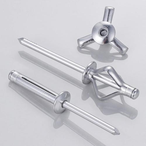 (180 pcs) Tri-Fold Rivets Assortment 5/32 * 1，Tri Grip Rivets，Aluminum Blind Rivets Tri Grip Boat Kayak Rivets,Trifold Rivets，Bulb Style Rivets