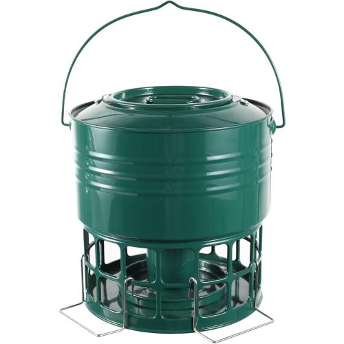 KOL Wild Bird Feeder, 8-10LBS Large Capacity Outdoor Hanging Feeder with 32 Access Holes, Locking Top Helps Reduce Squirrel Stealing, Easy to Clean, Attracts Cardinals Finches (Jasper)