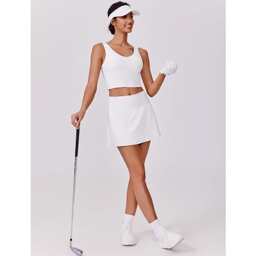 size L ....Womens Tennis Skirt High Waisted Golf Skort with 2 Pockets Stretchy Athletic Skirts for Workout Pickleball Running