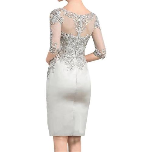 Size 16 Color Blue Short Mother of The Bride Dresses with Jacket for Wedding Plus Size Mother of Groom Dress Formal Evening Gown