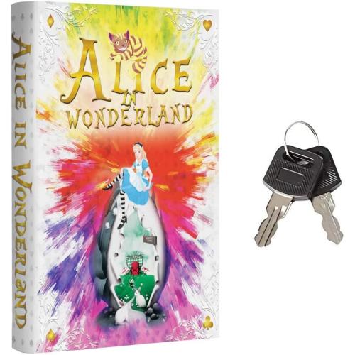 Fake Book Box - Small Safe Box with Combination Lock - Hidden Safe in Plain Sight - Diversion Safes - Secret Safes (Alice) (X-Large)