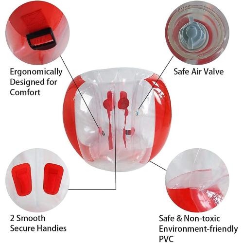 SUNSHINE-MALL 48 inch 2 pcs Bumper Sumo Ball for Adults,Kids, Inflatable Bounce Body Zorb Ball for Outdoor Team Gaming Play for 6 Ages  (red Blue)