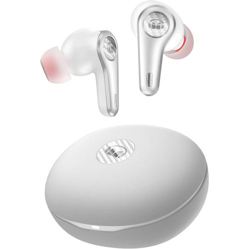 Monster Clarity 8.0 Hybrid Active Noise Cancelling Wireless Earbuds, 42dB in-Ear ANC Earphones Deep Bass with 6 Mics, Bluetooth 5.2, 50H Play Time with Wireless Charging Case