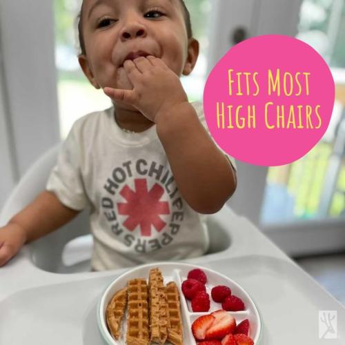 6.7” Elk and Friends Kids Porcelain Divided Plates with Silicone Sleeves | Suitable for Babies/Kids/Toddlers | Microwave & Dishwasher Safe | Non Slip | Snack Dishes