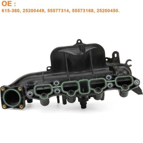 Intake Manifold Assembly Compatible with 2013-2021 Buick Encore 2011-2021 Chevy Cruze Cruze Limited Sonic Trax Part 25200449 55577314 615-380