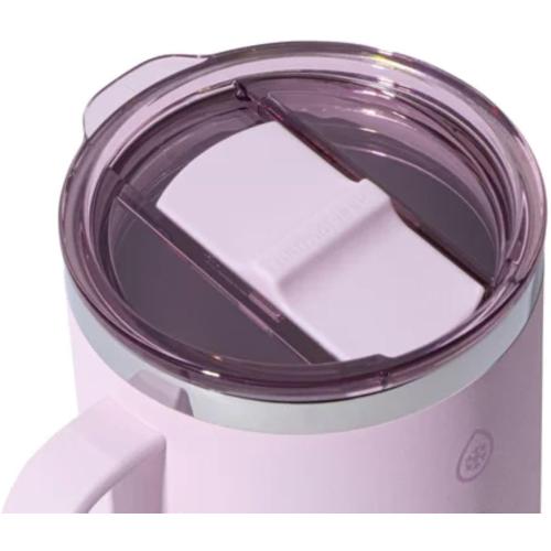 ThermoFlask Insulated Coffee Mug with Handle, Stainless Steel, Double-Wall Vacuum Insulated, 12 oz, 2-Pack (Black & Baby Pink)