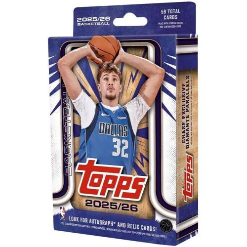 2025-2026 Topps NBA Basketball Trading Card Hanger Box 59 Total Cards
