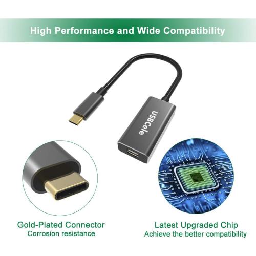 USB-C to Mini DisplayPort Adapter, USB Type C (Thunderbolt 3) to Mini DP 4K Cable Adapter for MacBook Pro, iMac/iMac Pro, LED Cinema Display and More [Advanced Chip]
