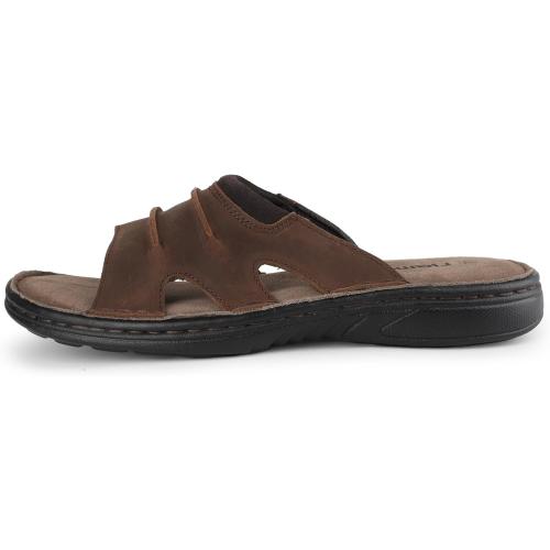 Size/8 riemot Men's Leather Sandals Outdoor Walking Cushioning Arch Support Sandals Casual Lightweight Non-slip Summer Slides Shoes US 9-14