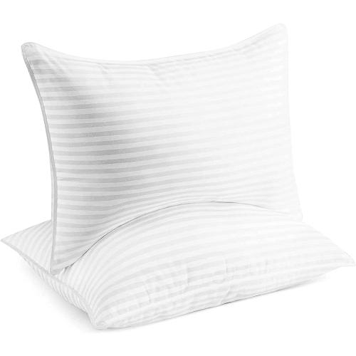 Beckham Hotel Collection Bed Pillows Standard / Queen Size Set of 2 - Original Soft Down Alternative Pillow for Sleeping - Soft Support for Back, Stomach or Side Sleepers