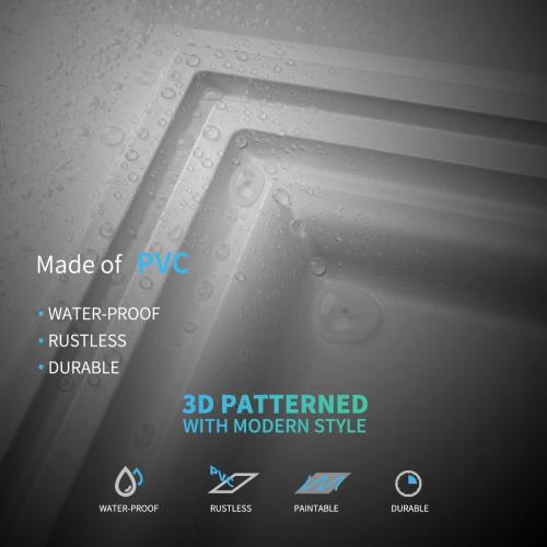 Art3d Drop Ceiling Tiles, 24x48in. White (12-Pack), Polyvinyl Chloride (PVC), Glue Down