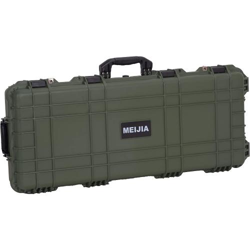 MEIJIA Portable Rolling Waterproof All Weather Hard Rifle Case,Gun case with Wheels,Customizable Fit Foam Included,Fit for Rifle,Guns,Shotguns, Airsoft Gun