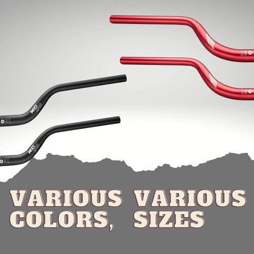 Mixsuper Mountain Bike High Riser Handlebar 31.8mm Length 720mm Rise 90mm Aluminium Alloy MTB Handlebar Black