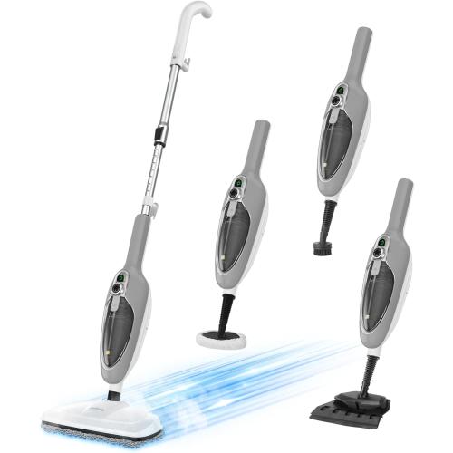 Steam Mop - 10-in-1 MultiPurpose Handheld Steam Cleaner Detachable Floor Steamer for Hardwood/Tile/Laminate Floors Carpet with 11 Accessories for Whole Home Use.