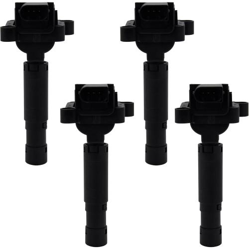 Set of 4 Ignition Coil Pack Compatible with 2003 2004 2005 Mercedes-Benz C230 CL203 W203 2012 2013 2014 2015 C250 SLK250 L4 1.8L 0986221066 A0001502980 A0001501580