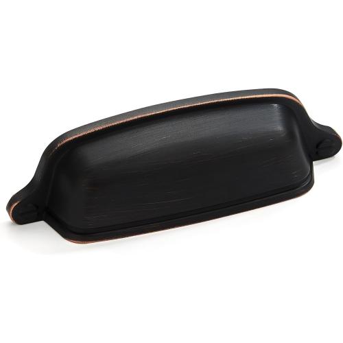khtumeware 10 Pack 3 inch (76 mm) Drawer Pulls Oil Rubbed Bronze Cabinet Cup Pulls Cabinet Hardware Kitchen Cabinet Handles Bin Cup Pulls for Kitchen Cabinets.