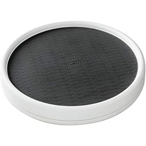 2 pack....Copco Pro Non-Skid Pantry Cabinet Lazy Susan Turntable, 12-Inch, Charcoal