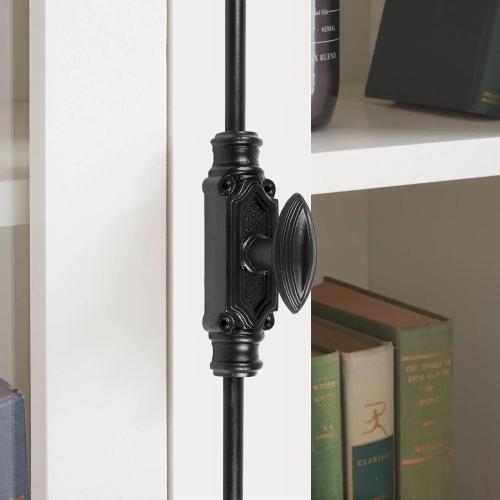 A29 Hardware 9 Feet Cremone Bolt for French Doors and Cabinets, Door Lock, Antique Iron Plain Style Cremone Bolt Door Hardware, Vintage and Stylish Home Decor, Black Powder Coat Finish