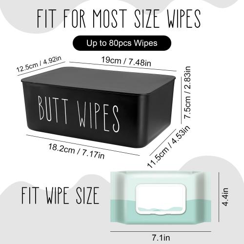 Baby Wipes Dispenser 7.48 L x 4.52 W x 2.75 H (19x11.5x7cm)