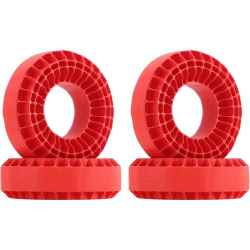 INJORA Silicone Rubber Insert Foam Fit for 118-122mm 4.75 OD 1.9 Wheel Tires(Large Red)