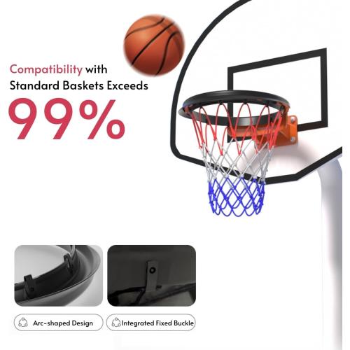 Portable Basketball Net – Easy Install Throw-and-Attach System for Rimless Hoops, Durable & Lightweight Design for Indoor/Outdoor Play