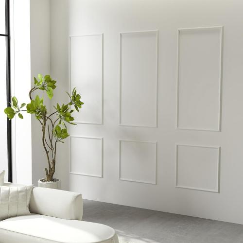 Peel and Stick Premade Wall Molding Kit 3 Set, Ready-to-Assemble Wainscoting Panels Frame for Interior Wall Decor, Molding Trim for Living Room Bedroom Corridor Home Accent Walls Panel