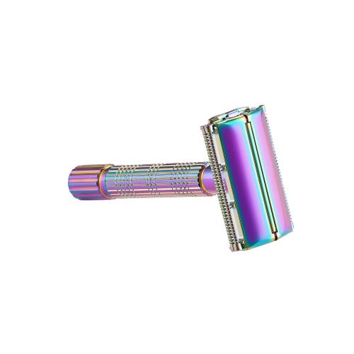 VIKINGS BLADE Safety Razor for Women   5 Swedish Steel Blades. Quick Release Head, Double Edge. Smooth, Reusable, Recyclable (Model: Psyche)