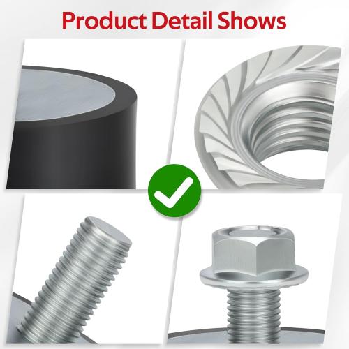 Engine Motor Top Mount Isolator Rubber 3110044 3022071 for Polaris Ranger Sportsman Magnum Scrambler Xpedition ATP 335 400 425 500 570 600 700 800（2 PCS）