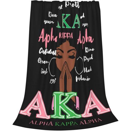 Sorority Gifts for Women Paraphernalia Blanket Warm Ultra Soft Flannel Blanket Living Room Bedroom Sofa Decoration (50X40)