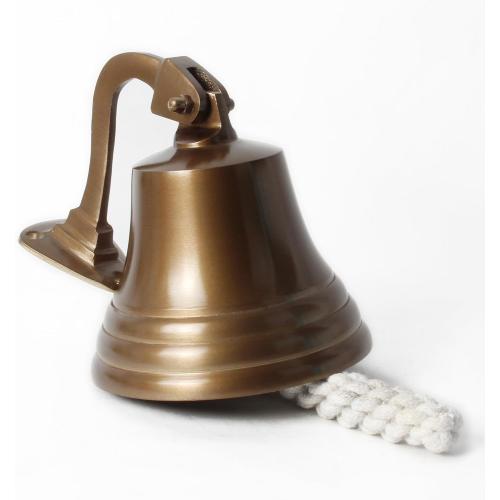 Wall Mounted Hanging Nautical Ship Bell 5 – Antique Brass Marine Dinner Bell for Indoor & Outdoor Use