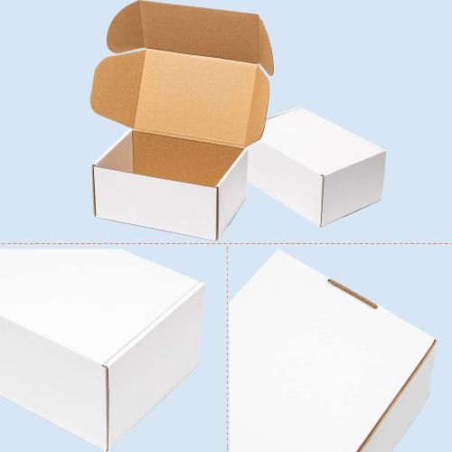 17x11x3 Shipping Boxes 20 Pack White**** Corrugated Cardboard Mailing Boxes for Small Business - Flat Literature Mailer Packaging Supplies
