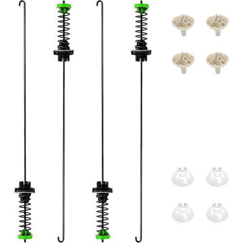 W11130362 Washer Suspension Rod Kit Compatible with Whirlpool Maytag Kenmore Washer WTW5000DW2 WTW5000DW3 WTW5000DW1 MVWX655DW1 MVWC565FW1, Replacement W10594080 W10735786 W10748956 W10780040