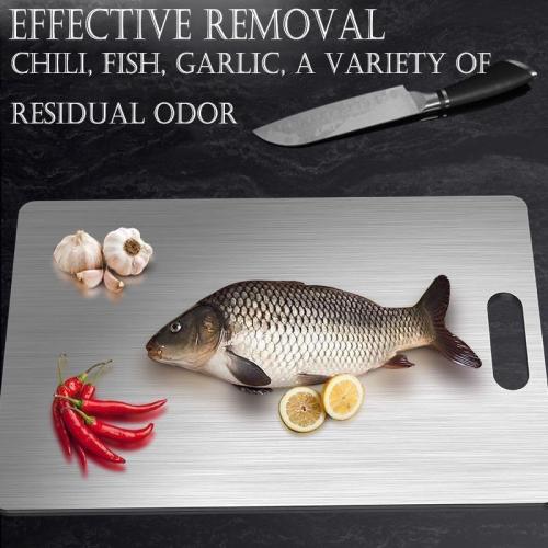 Titanium Cutting Board - 2025 New Upgrade 100% Pure Titanium Cutting Boards For Kitchen, 1 Pack Double-sided food-grade Cutting Board For Cutting Meats, Fruits And Vegetables (18L x 12W)