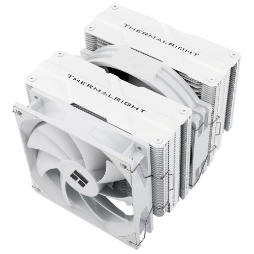 Thermalright Peerless Assassin 140 White CPU Cooler, 6 Heat Pipes AGHP Technology,Dual PWM Fans with 1500RPM Speed, Double Towers Cooler,for AM5/AM4&Intel LGA 1700/1851/1150/1151/1200,PC CPU Cooling