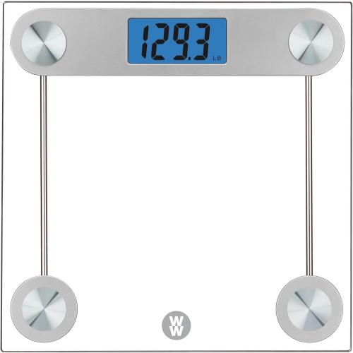 Weight Watchers Scales by Conair Scale for Body Weight, Digital Bathroom Scale in Clear