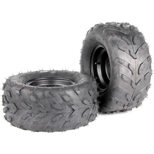 16x8-7 ATV Wheels, 3 lug 16x8-7 Tubeless Tires for Kazuma Quad ATV Go Kart UTV 125cc 150cc Off Road Tyres 3 Holes Rim set of 2