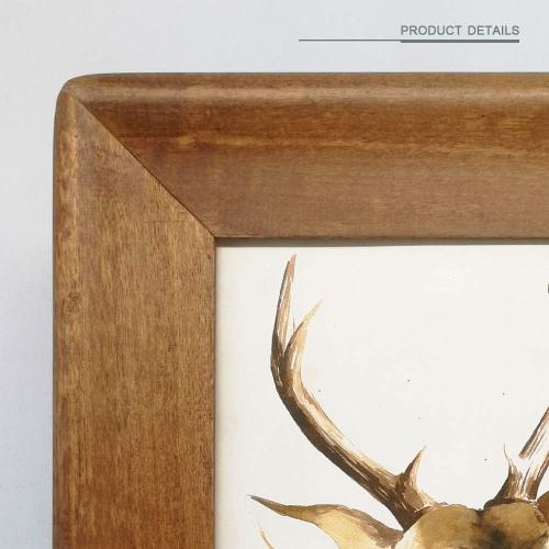 Rustic Picture Frames 11x14, Made of Brown Solid Wood for Wall Mounting Display Photos Diploma Certificate Award