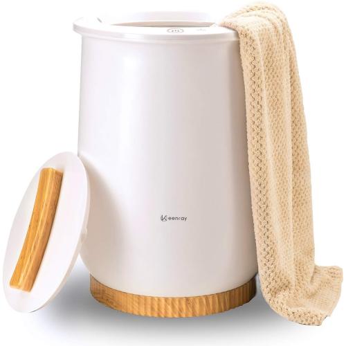 Keenray Towel Warmer, Luxury Towel Warmer Bucket, Large Towel Warmer for Bathroom, Auto Shut Off, Fits Up to Two 40X70 Oversized Towels, Bathrobes, Blankets, PJ's and More, CL1