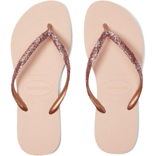 Havaianas Women's Slim Glitter II Flip Flop - Glitter Fashion Sandals ( Size : 2)