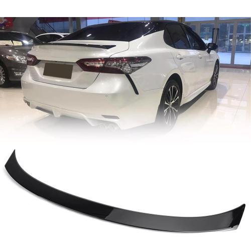 Rear Spoiler Wing for 2018-2024 Toyota Camry LE SE XLE XSE TRD Hybrid Trunk Lid Duckbill ABS Rear Trunk Spoiler Glossy Black