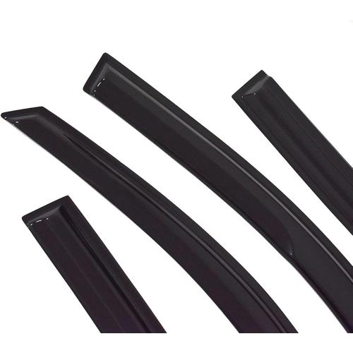 Window Visors Rain Guards Deflectors - 4-Pack Side Window Deflector Vent Shade for Car Windows Tape-On Outside Mount Acrylic Sun Rain Guard Replacement for Accord 4-Door Sedan 2003-2007