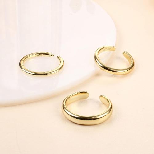 ADRAMATA Toe Rings for Women Gold Trendy 14K Gold Filled Toe Rings Set Thin Band Beach Foot Jewelry for Summer Open Adjustable Toe Rings