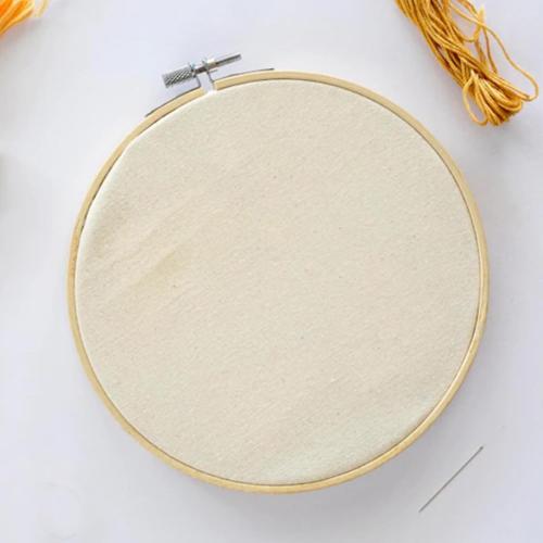 SENJEOK 20 PCS 6 Inch Bamboo Embroidery Hoop, Adjustable Cross Stitch Circle Ring for Craft Sewing, DIY Project, Decoration