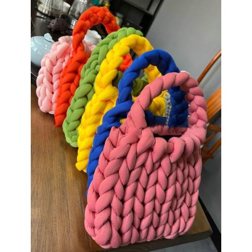 Color Cream Nordic Peace Introducing our Chunky Knit Tote Bag! This bag is perfect for those who love a good tote bag but want something with a little more personality